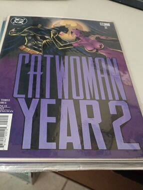 DC Catwoman Year 2 Comic - Purple and Black Cover